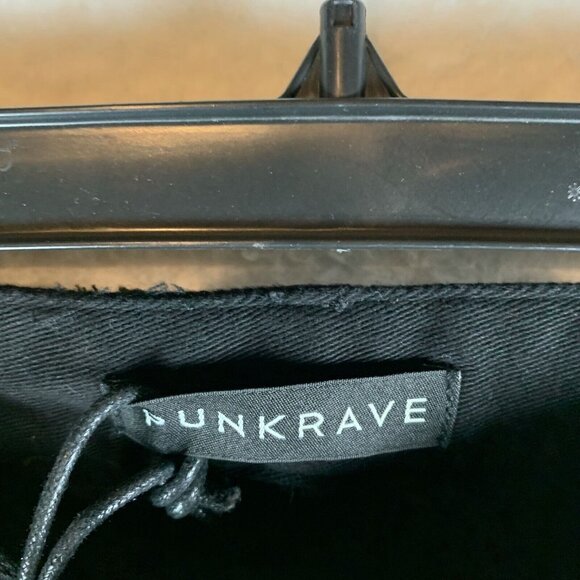 Punk Rave MIA Pants Men's M/S Black Cotton Studded Straight Fit Distressed S9781 - Picture 7 of 15